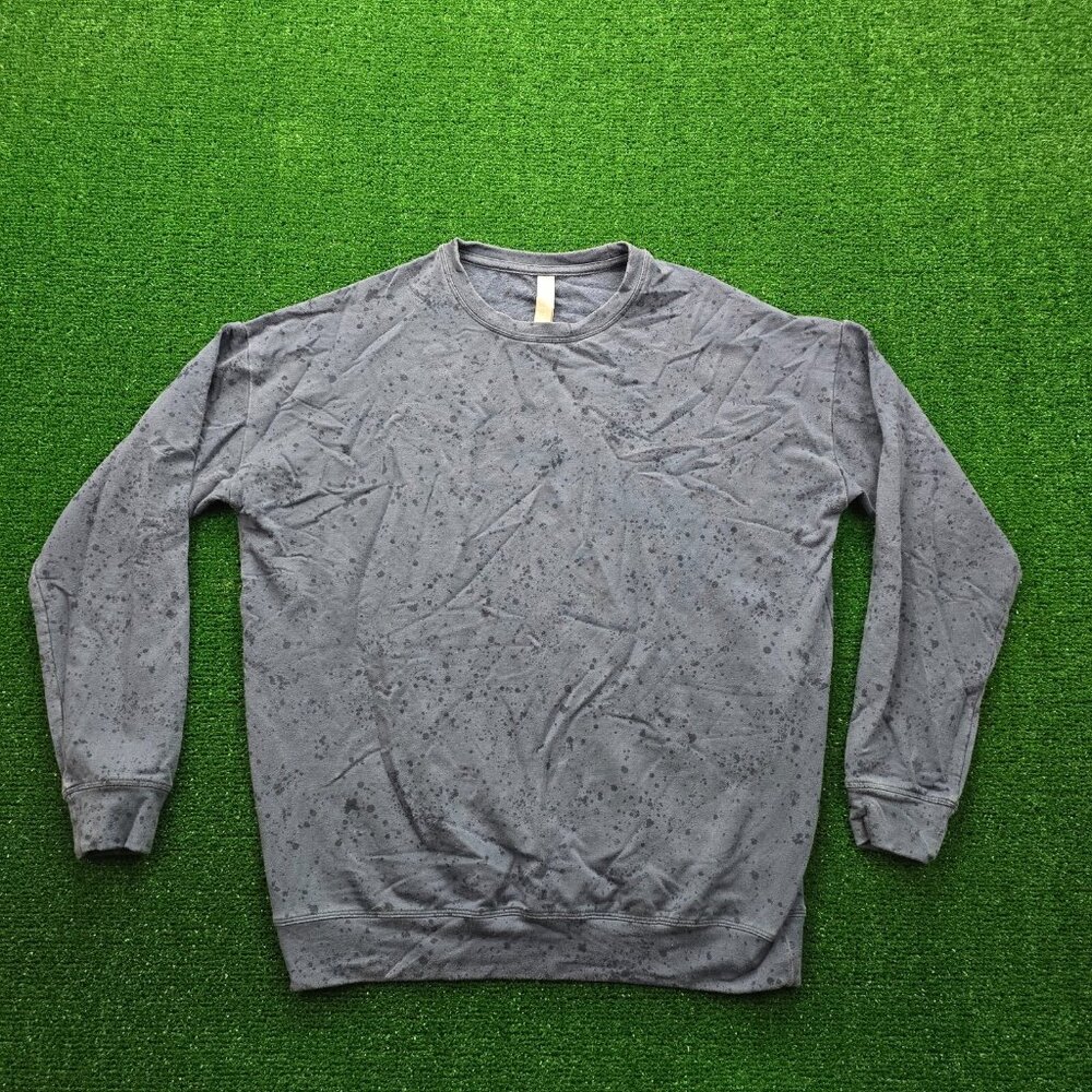 Athleta Sweatshirt Womens XS Blue Studio to Street Splatter Long Sleeve Pullover